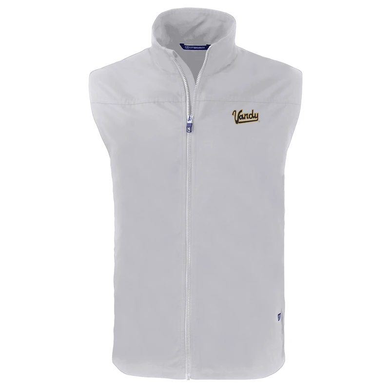 Men's Cutter & Buck Gray Vanderbilt Commodores Vault Charter Eco Recycled Full-Zip Vest