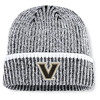 Bonnet en tricot à revers Fanatics noir/blanc Vanderbilt Commodores Haze pour homme