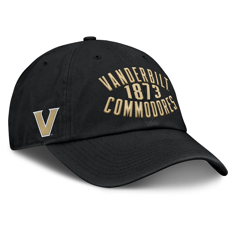Men's Fanatics Black Vanderbilt Commodores Archer Adjustable Hat