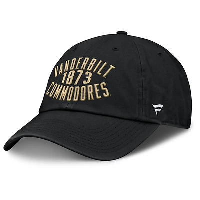 Men's Fanatics Black Vanderbilt Commodores Archer Adjustable Hat