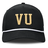 Men's Fanatics  Black Vanderbilt Commodores Foul Ball Rope Adjustable Hat