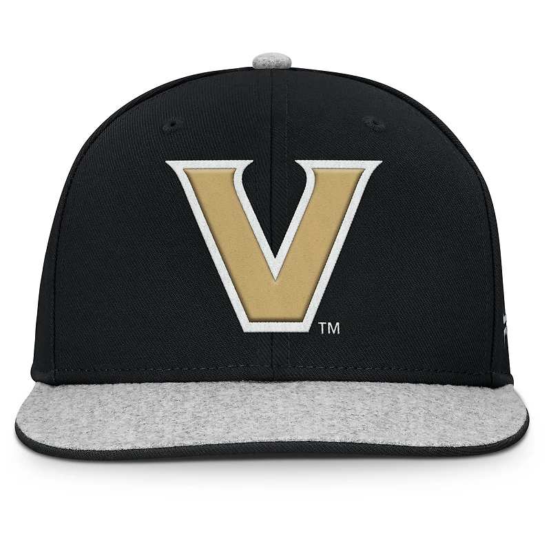 Men's Fanatics Black Vanderbilt Commodores Loden Snapback Hat