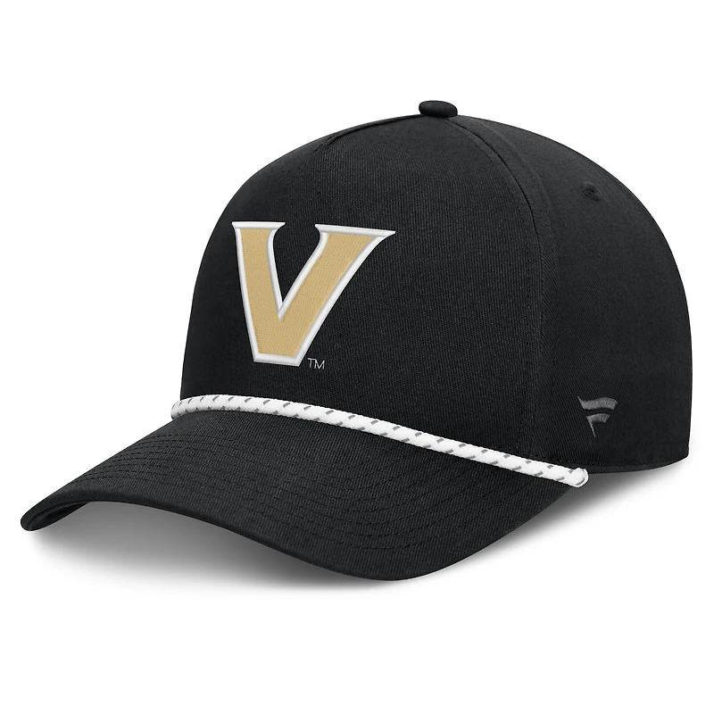 Casquette ajustable Fanatics Black Vanderbilt Commodores Undertone à corde pour homme