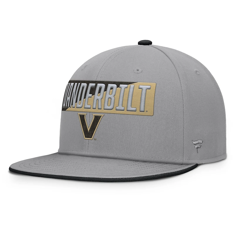 Men's Fanatics Gray Vanderbilt Commodores Duo Snapback Hat