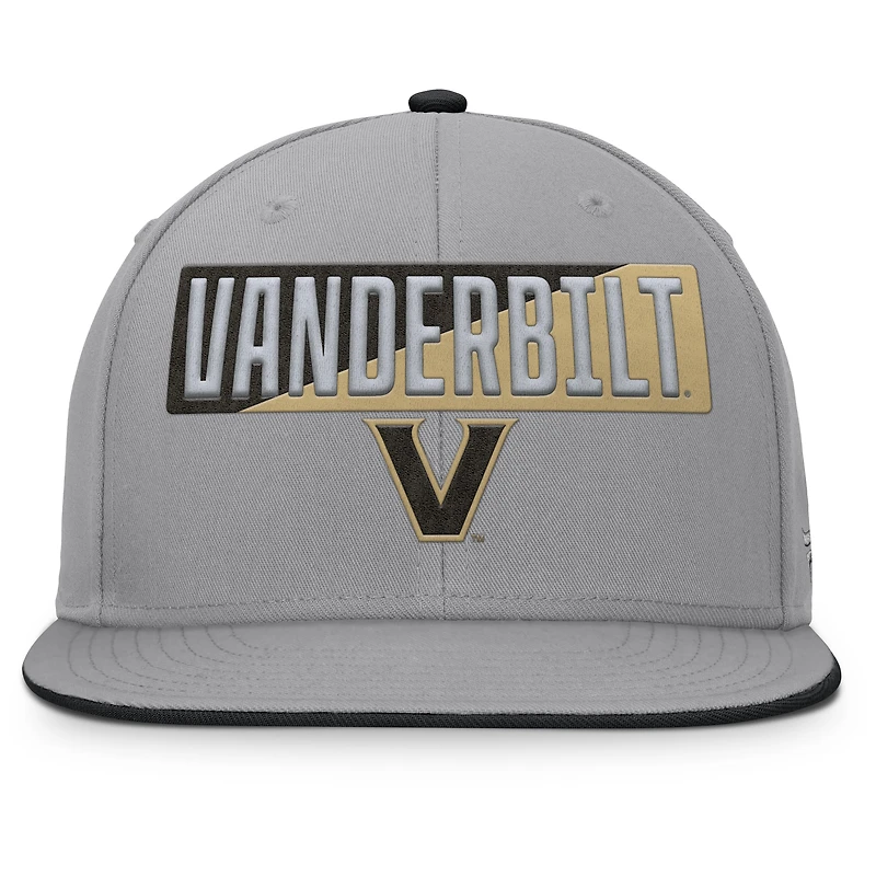 Men's Fanatics Gray Vanderbilt Commodores Duo Snapback Hat