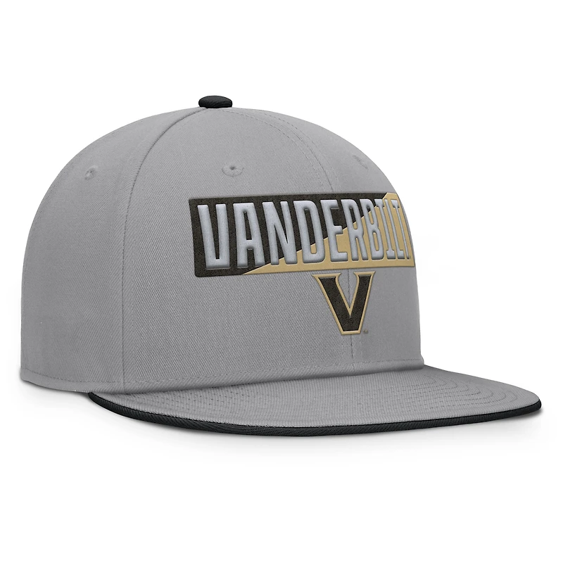 Men's Fanatics Gray Vanderbilt Commodores Duo Snapback Hat