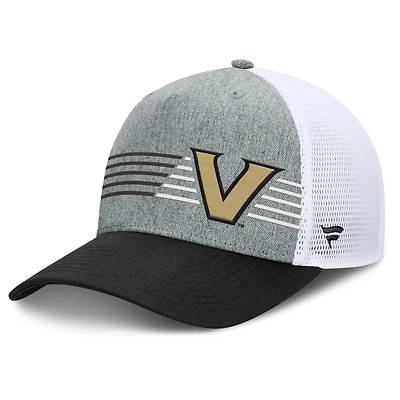 Men's Fanatics Heather Gray/Black Vanderbilt Commodores Profile Trucker Adjustable Hat