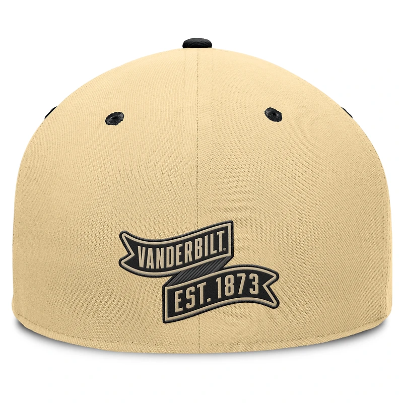 Men's Fanatics Khaki/Black Vanderbilt Commodores Balance Fitted Hat