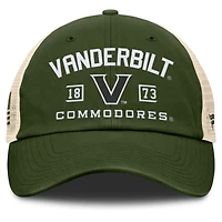 Casquette ajustable pour hommes Fanatics Olive Vanderbilt Commodores OHT Military Appreciation Frontier Trucker