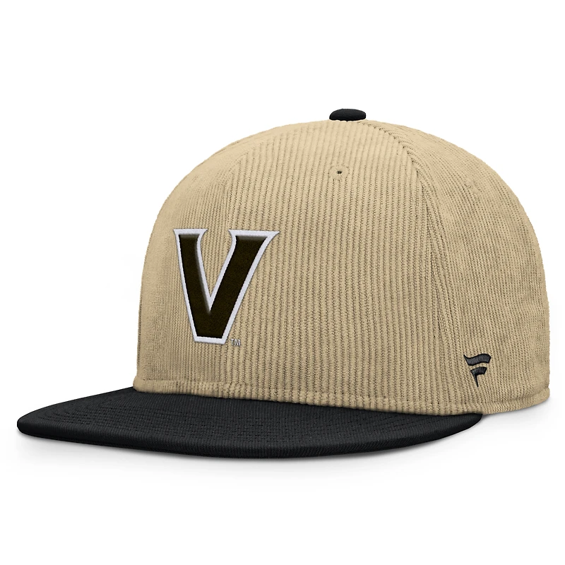 Casquette Snapback Vanderbilt Commodores Fanatics pour homme, couleur tan