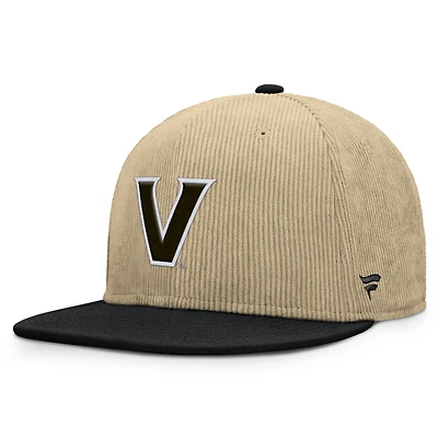 Casquette Snapback Vanderbilt Commodores Fanatics pour homme, couleur tan