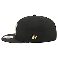 Men's New Era  Black Vanderbilt Commodores Team 9FIFTY Snapback Hat