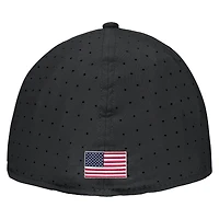 Casquette ajustée Nike True Dri-FIT noire pour homme, Vanderbilt Commodores 2025.