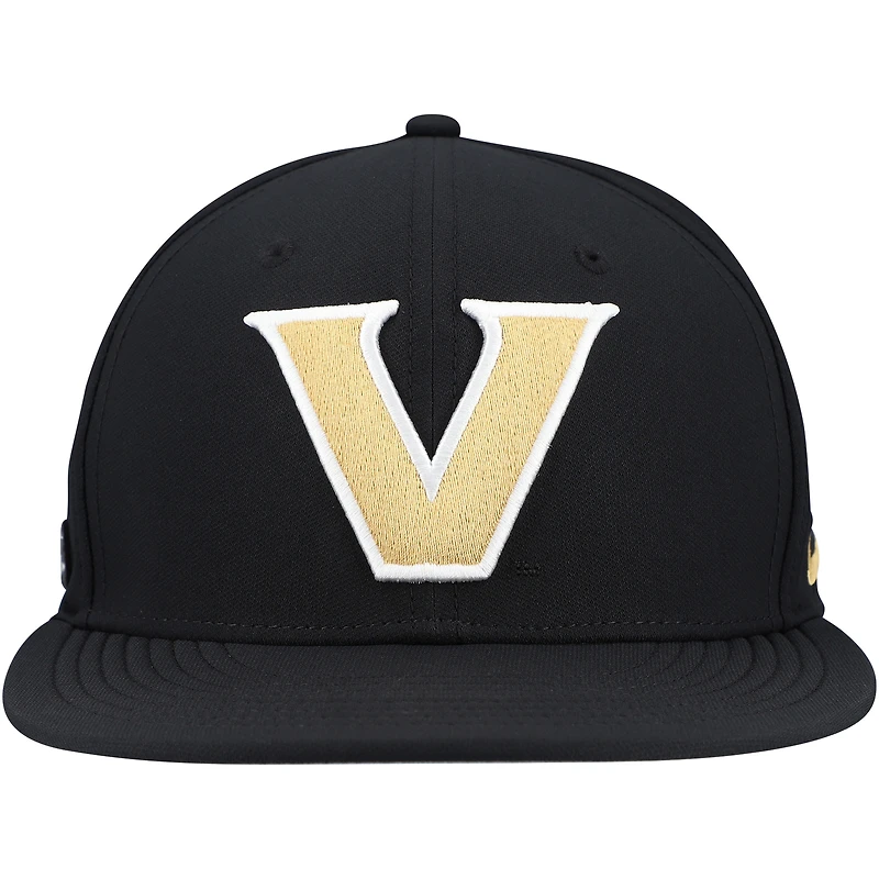 Casquette de baseball Nike Vanderbilt Commodores 2025 True Performance noire pour homme