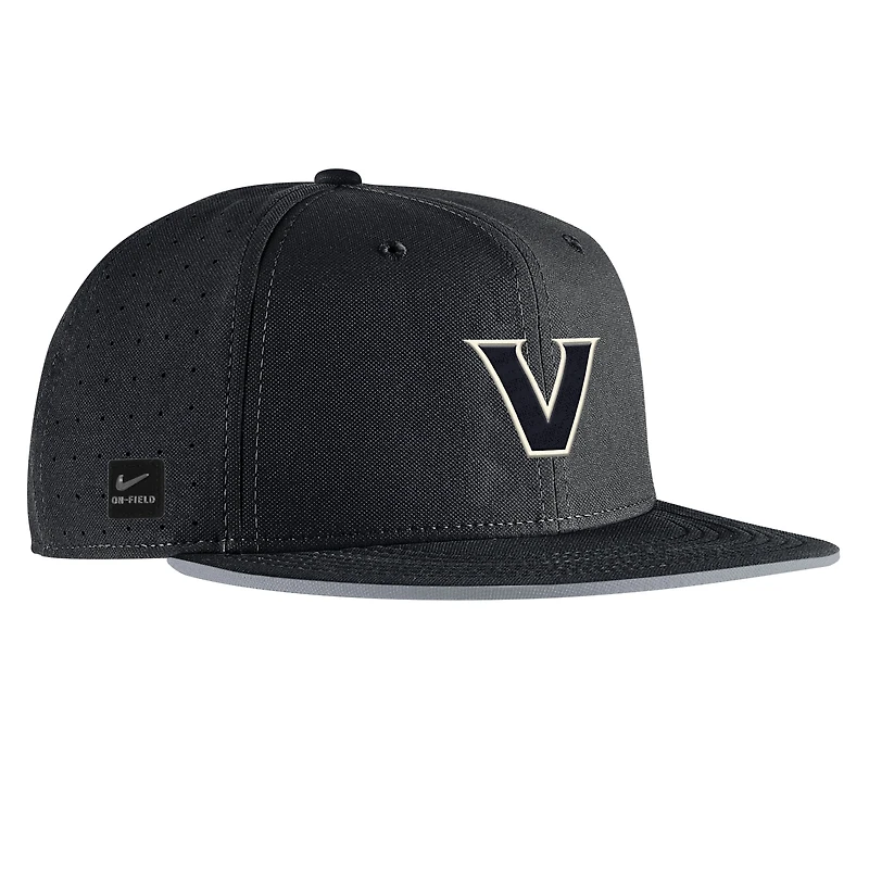 Casquette de baseball Nike Vanderbilt Commodores 2025 True Performance noire pour homme