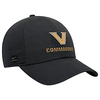 Casquette ajustable Nike noire Vanderbilt Commodores 2025 On-Field Club pour homme