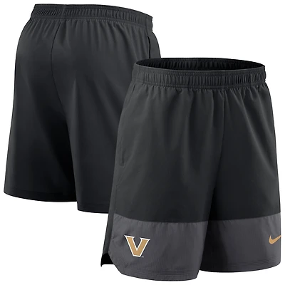 Men's Nike Black Vanderbilt Commodores 2025 Sideline Dri-FIT Shorts