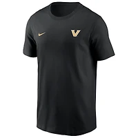 T-shirt Nike noir Vanderbilt Commodores 2025 Sideline Legend Performance pour homme