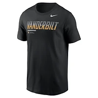Men's Nike Black Vanderbilt Commodores 2026 Sideline Wordmark Legend Dri-FIT T-Shirt