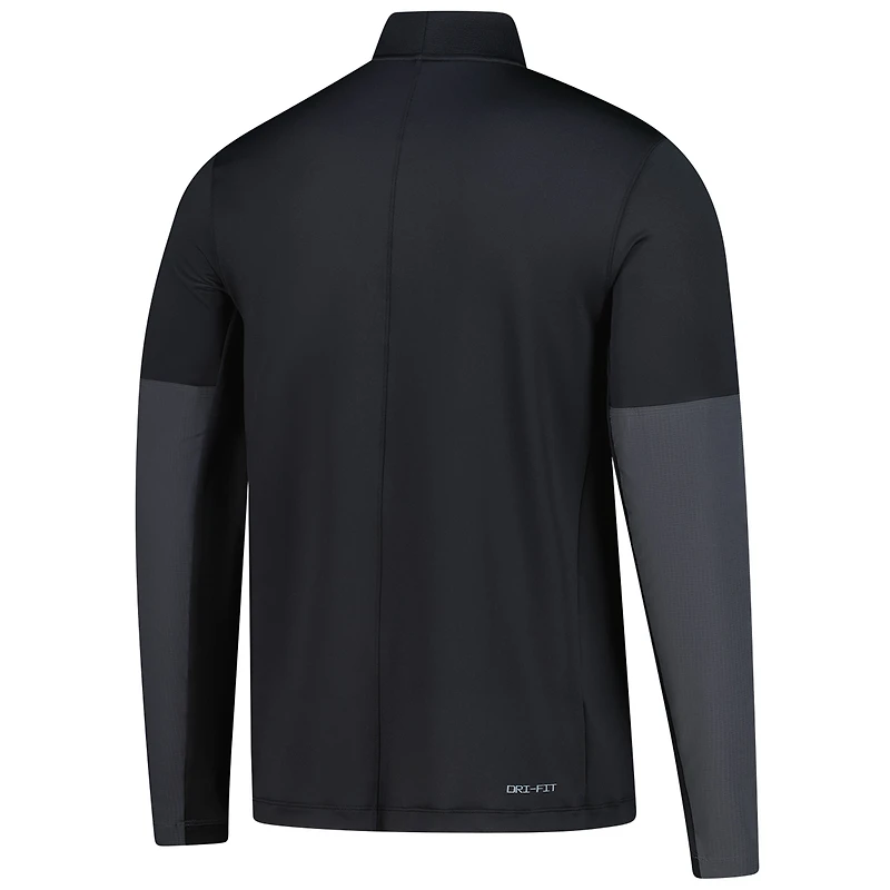 Men's Nike  Black Vanderbilt Commodores Dri-FIT Half-Zip Pullover