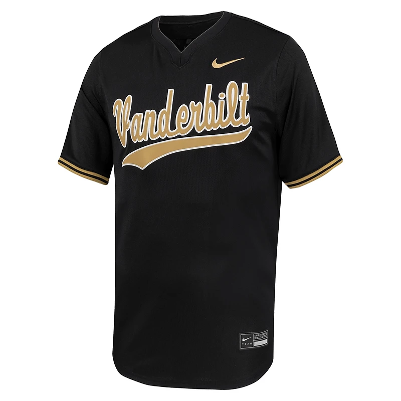 Maillot de baseball Nike noir Vanderbilt Commodores Limited pour homme