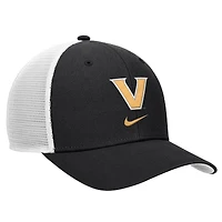 Men's Nike Black Vanderbilt Commodores Rise Trucker Dri-FIT Adjustable Hat