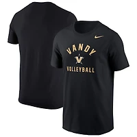 T-shirt de volley-ball Nike noir pour homme des Commodores Vanderbilt