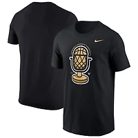 T-shirt de basketball Nike noir pour homme et femme Vanderbilt Commodores