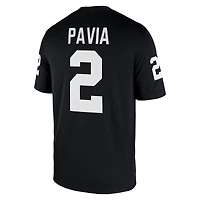 Men's Nike Diego Pavia Black Vanderbilt Commodores NIL Football Game Jersey