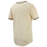 Maillot de baseball à boutons complets Nike Natural Vanderbilt Commodores pour hommes