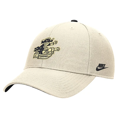 Men's Nike Natural Vanderbilt Commodores Vintage Rise Dri-FIT Adjustable Hat