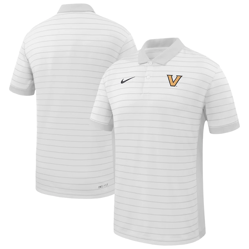 Men's Nike Vanderbilt Commodores 2025 Early Season Coaches Sideline Victory Stripe Performance Polo