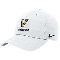 Casquette ajustable Nike blanche Vanderbilt Commodores 2025 On-Field Club pour homme