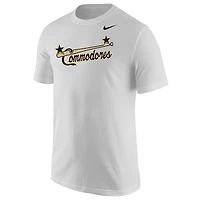 T-shirt Nike Vanderbilt Commodores Baseball Vault pour homme, blanc