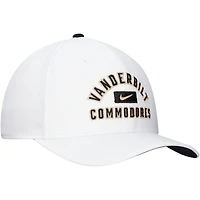 Casquette Nike Vanderbilt Commodores Rise Flex blanche pour homme