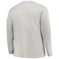 Men's Profile Gray Vanderbilt Commodores Big & Tall Mascot Long Sleeve T-Shirt