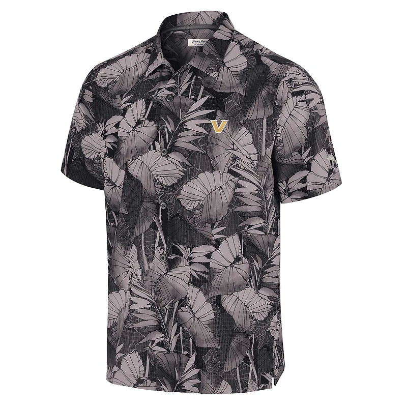 Men's Tommy Bahama Black Vanderbilt Commodores Coast Nuevo Fronds Button-Up Shirt
