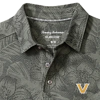 Men's Tommy Bahama Gray Vanderbilt Commodores Palm Fresco Hibiscus IslandZone® Polo