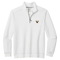 Veste demi-zip Tommy Bahama blanche pour homme, Vanderbilt Commodores Montego Bay