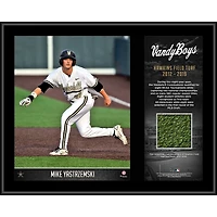 Mike Yastrzemski Vanderbilt Commodores 12" x 15" Sublimated Plaque with a Piece of Game-Used Artificial Turf