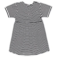Toddler Little King  Black Vanderbilt Commodores Striped Dress with Pockets
