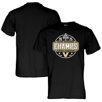 Unisex Blue 84  Black Vanderbilt Commodores 2025 SEC Women's Soccer Tournament Champions Locker Room T-Shirt