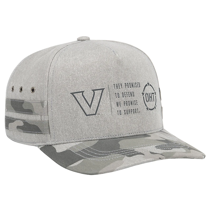Casquette unisexe Colosseum Gray Vanderbilt Commodores OHT Squad Podium ajustable