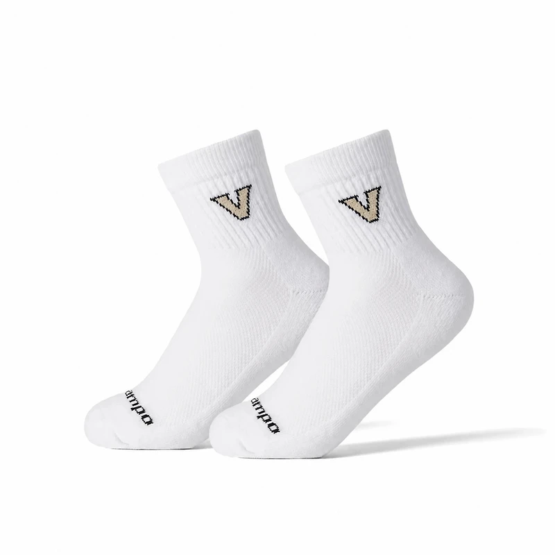 Unisex Del Campo White Vanderbilt Commodores Quarter-Length Socks