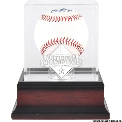 Vanderbilt Commodores 2019 NCAA Men's Baseball College World Series Champions nationaux Championnat d'acajou Logo Vitrine