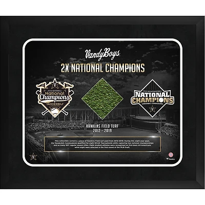 Vanderbilt Commodores Framed 20" x 24" Team Collage with a Piece of Game-Used Artificial Turf