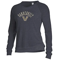 Women's Alternative Apparel Black Vanderbilt Commodores Slouchy Pullover Sweatshirt