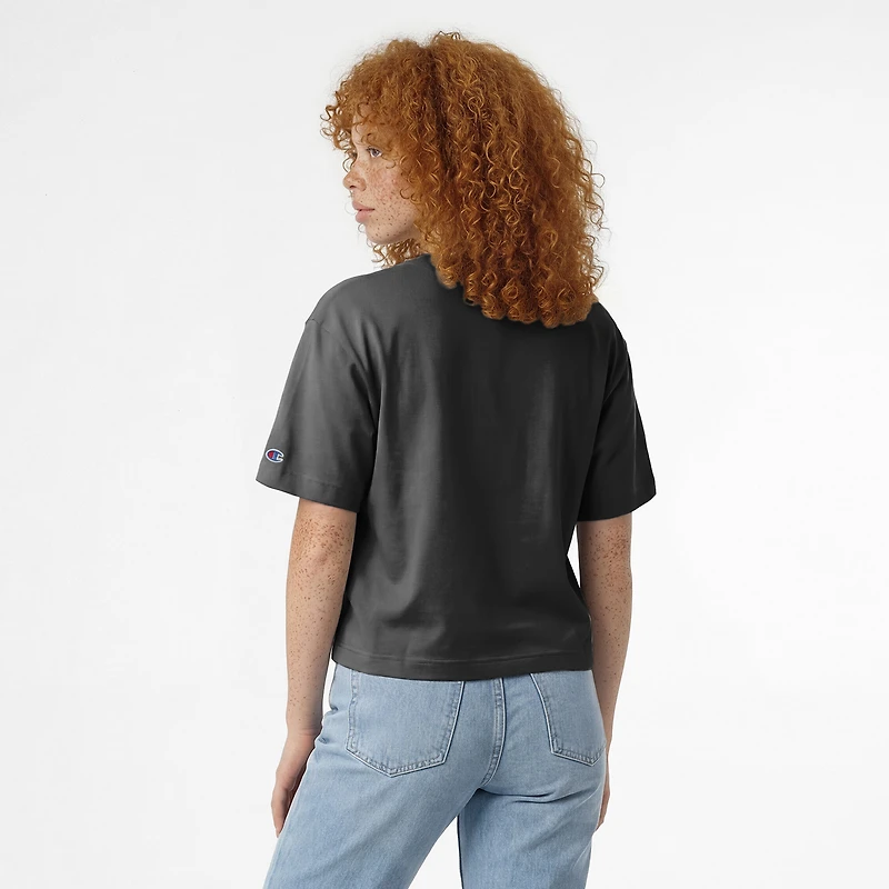 T-shirt noir Champion Vanderbilt Commodores Home Wordmark pour femmes