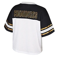 Women's Colosseum  White Vanderbilt Commodores Treasure Cropped Football Jersey