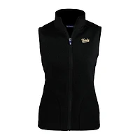Women's Cutter & Buck  Black Vanderbilt Commodores Vault Cascade Eco Sherpa Fleece Vest